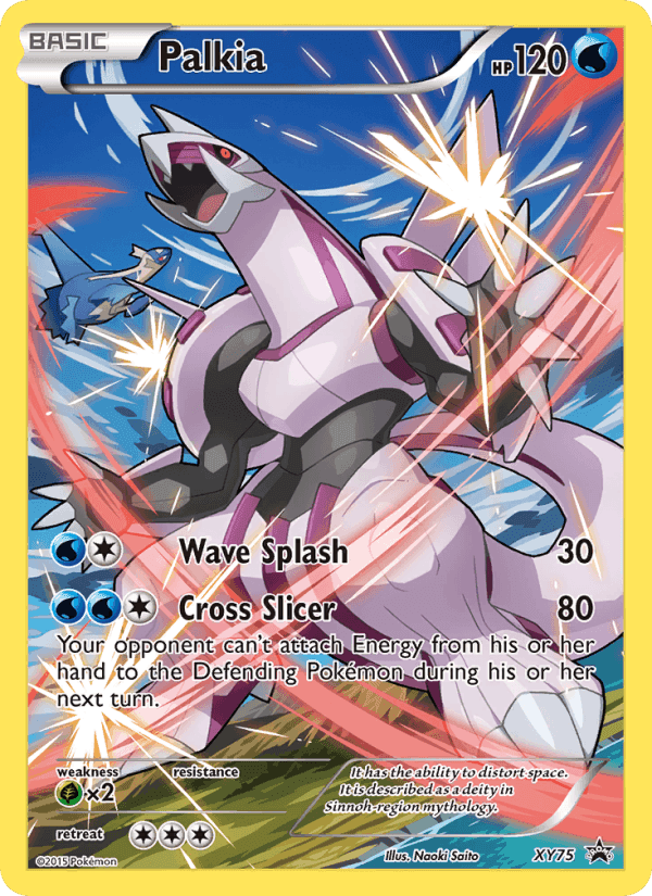 Palkia, card XY75 from XY Black Star Promos