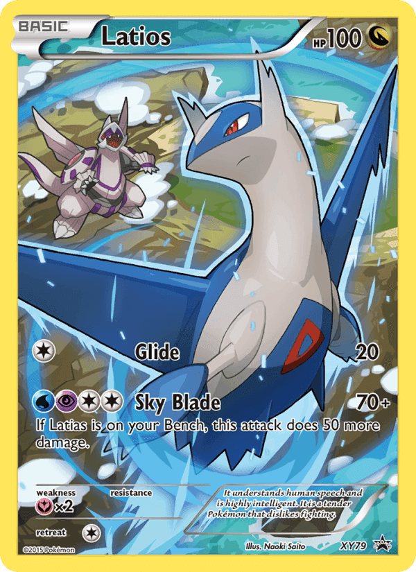 Latios, card XY79 from XY Black Star Promos