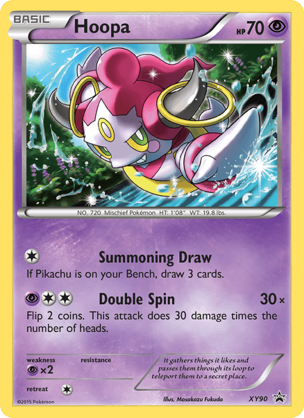 Hoopa, card XY90 from XY Black Star Promos