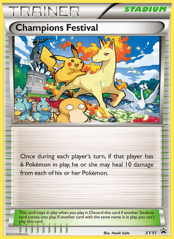 Champions Festival, card XY91 from XY Black Star Promos