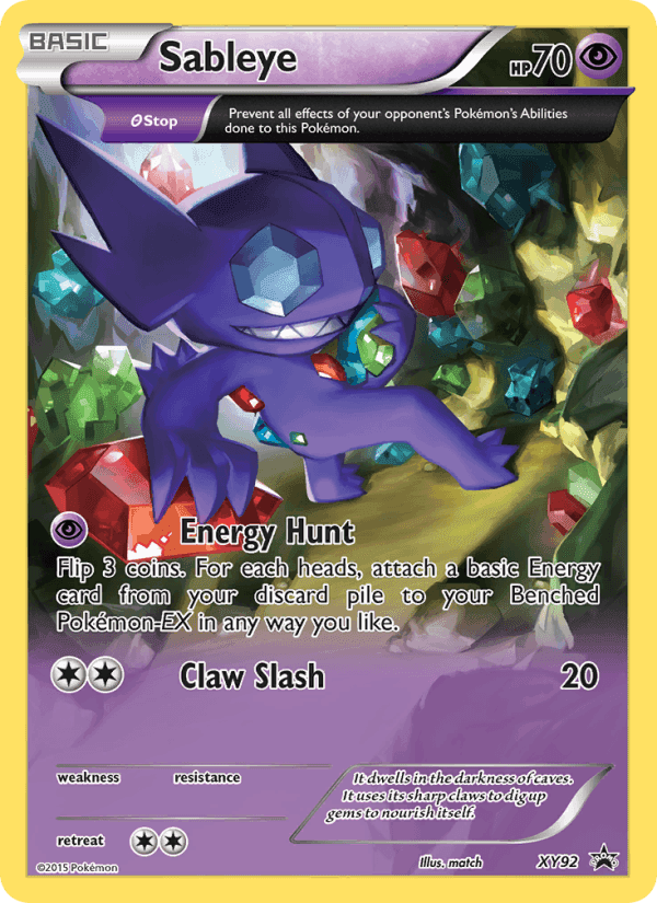 Sableye, carta XY92 di XY Promo