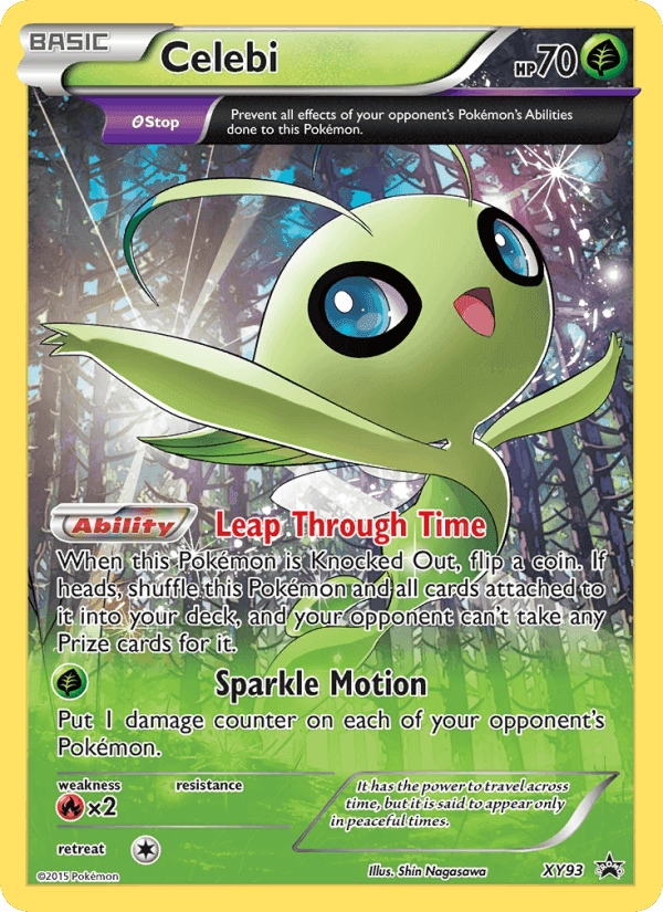 Celebi, card XY93 from XY Black Star Promos