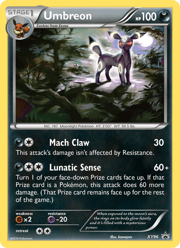 Umbreon, carta XY96 di XY Promo