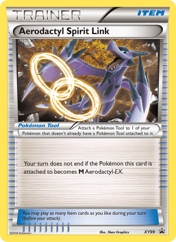 Aerodactyl Spirit Link, card XY99 from XY Black Star Promos