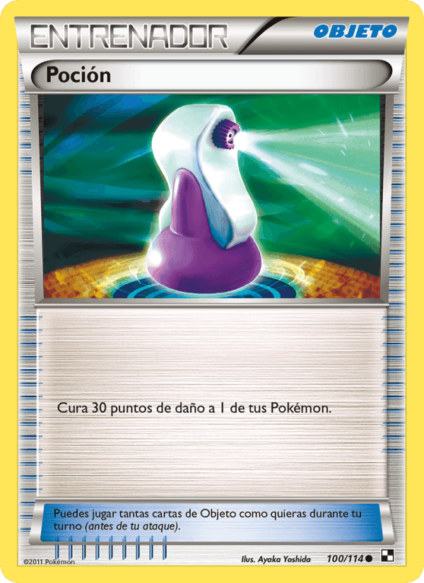 Poción, card 100 from Negro y Blanco