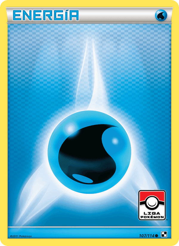 Energía Agua, card 107 from Negro y Blanco