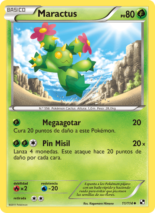 Maractus, carte 11 de Negro y Blanco