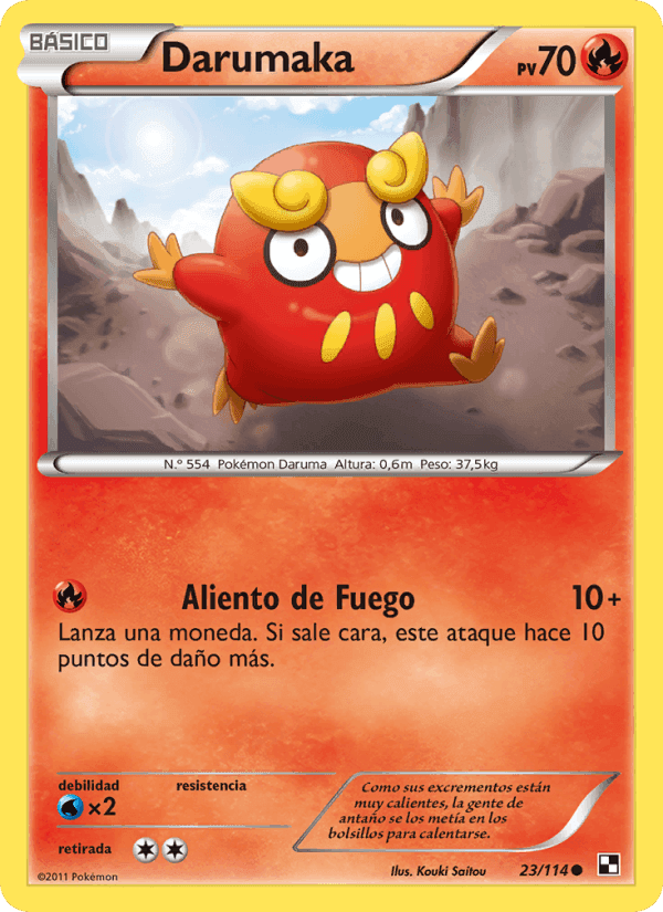 Darumaka, card 23 from Negro y Blanco