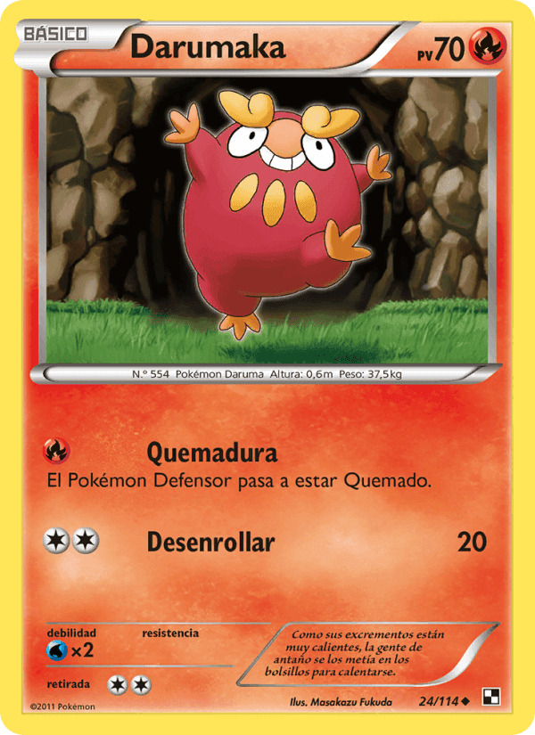 Darumaka, card 24 from Negro y Blanco