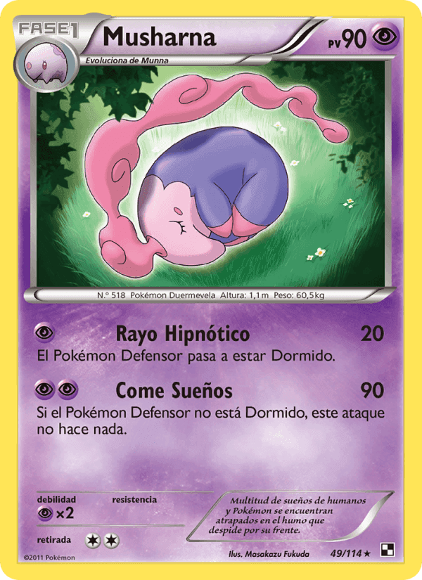 Musharna, carta 49 di Negro y Blanco