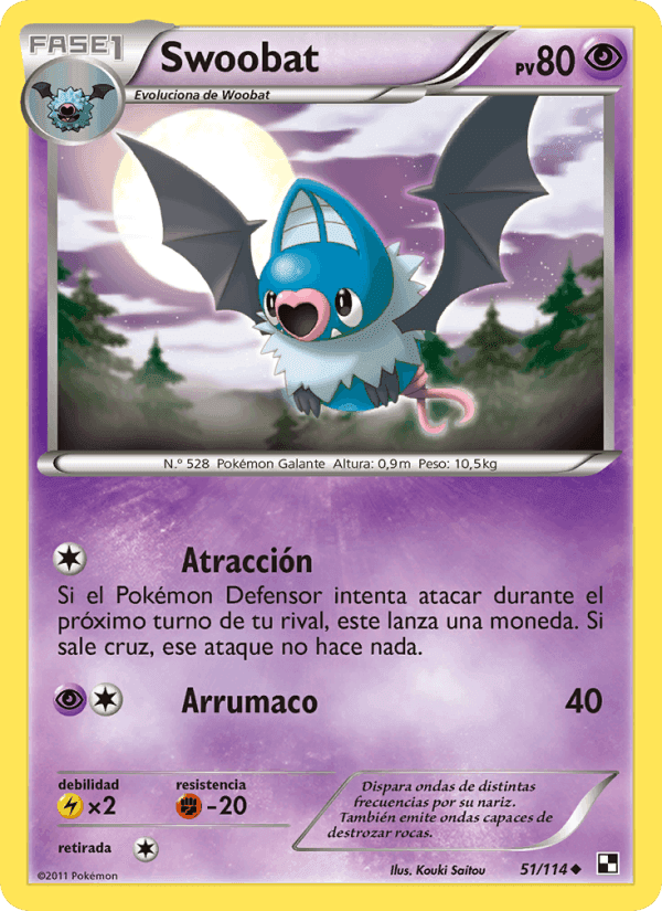Swoobat, carte 51 de Negro y Blanco