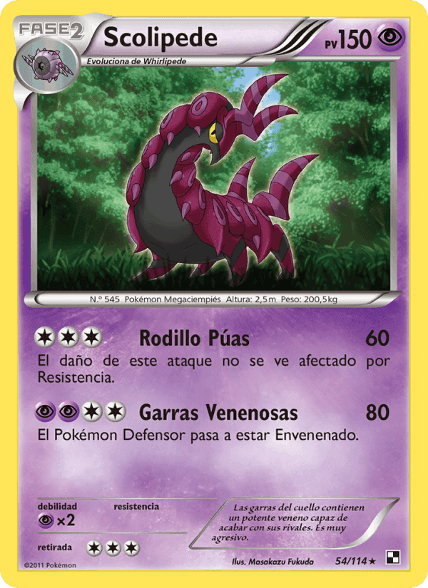 Scolipede, carta 54 di Negro y Blanco