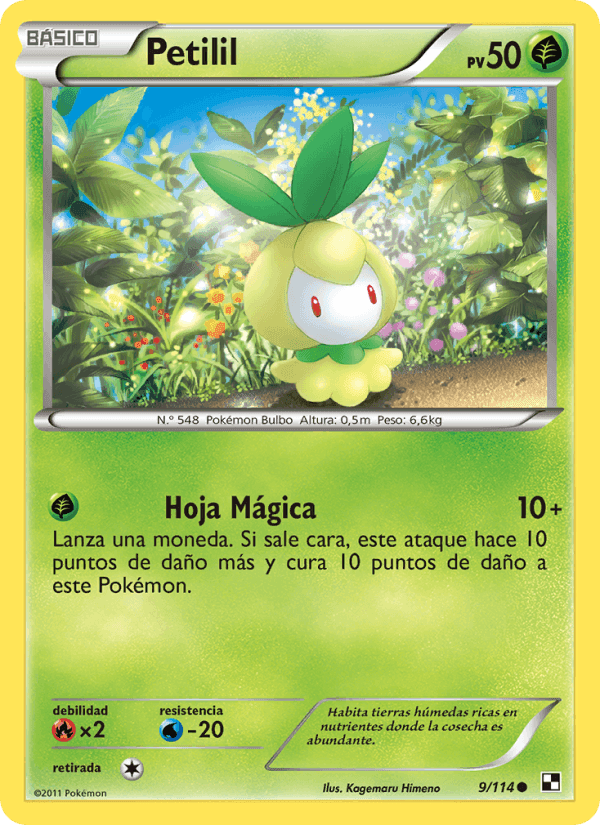 Petilil, carta 9 de Negro y Blanco