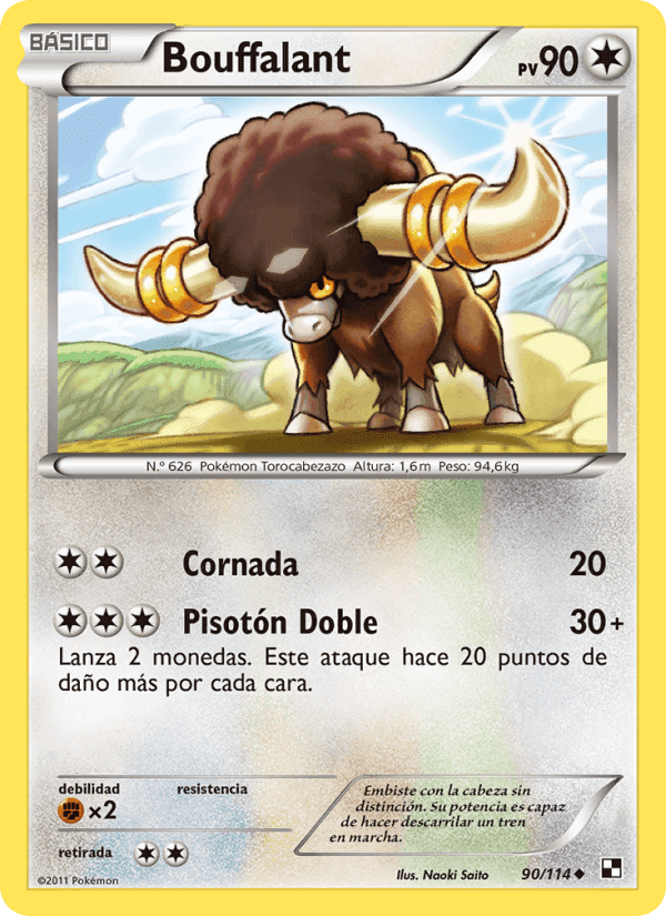 Bouffalant, carta 90 de Negro y Blanco