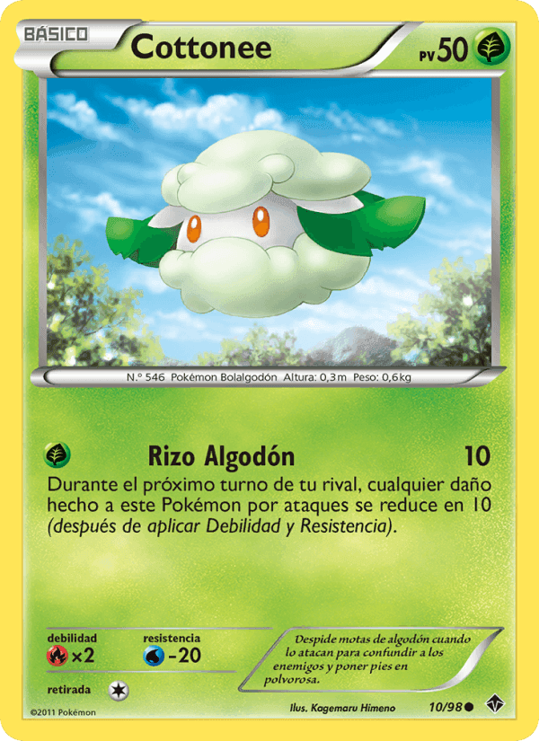 Cottonee, carta 10 de Fuerzas Emergentes