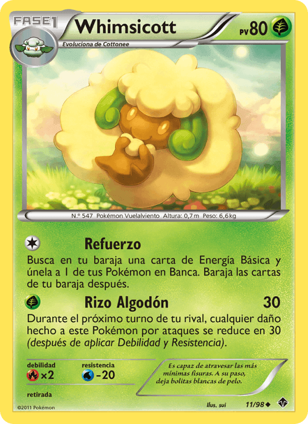 Whimsicott, carta 11 de Fuerzas Emergentes