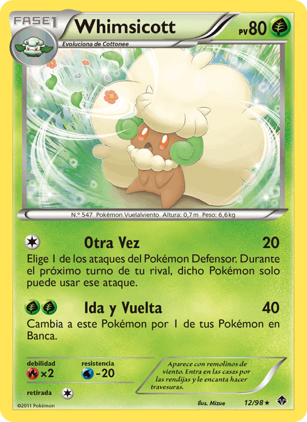 Whimsicott, carta 12 de Fuerzas Emergentes