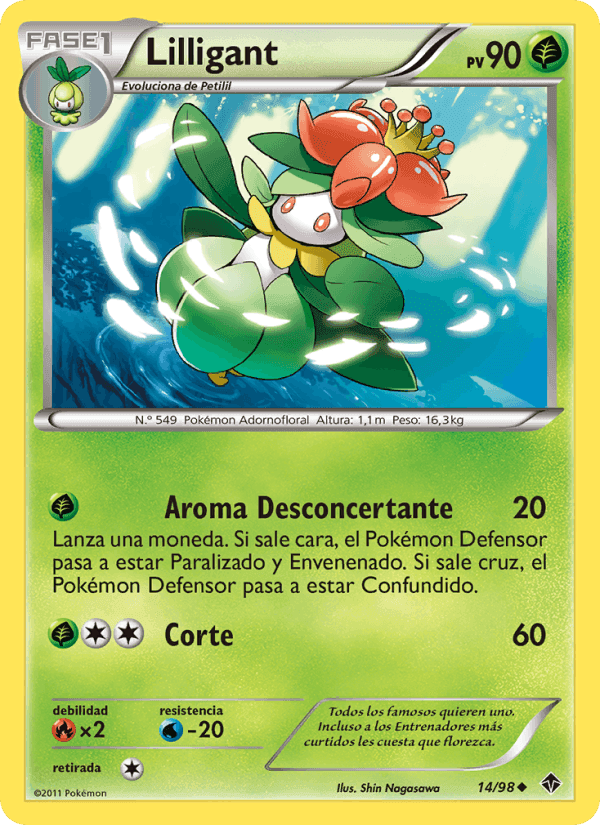 Lilligant, carta 14 de Fuerzas Emergentes