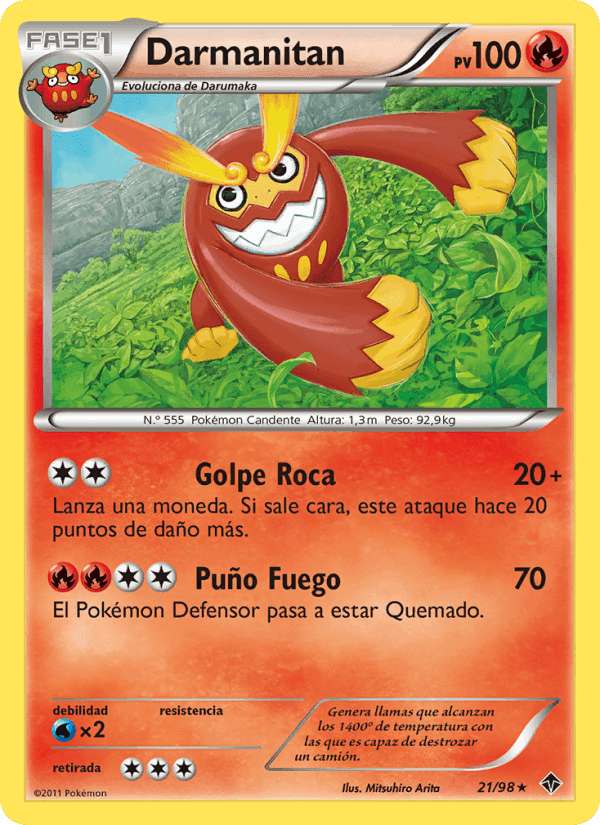 Fuerzas Emergentes の 21 番、Darmanitan