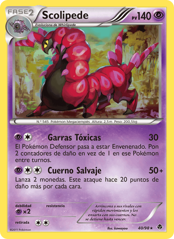Scolipede, carta 40 di Fuerzas Emergentes