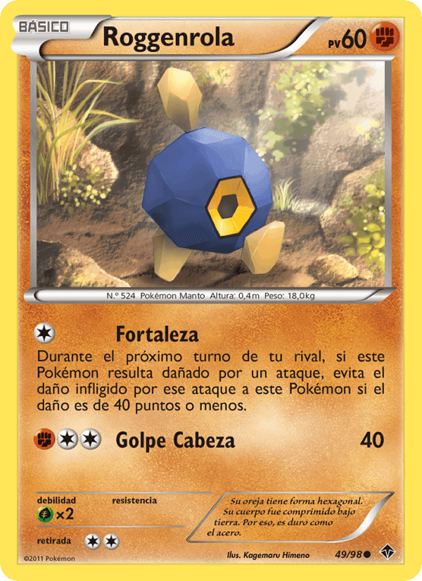 Roggenrola, carta 49 de Fuerzas Emergentes