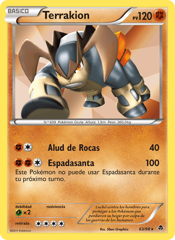 Terrakion, carta 63 de Fuerzas Emergentes