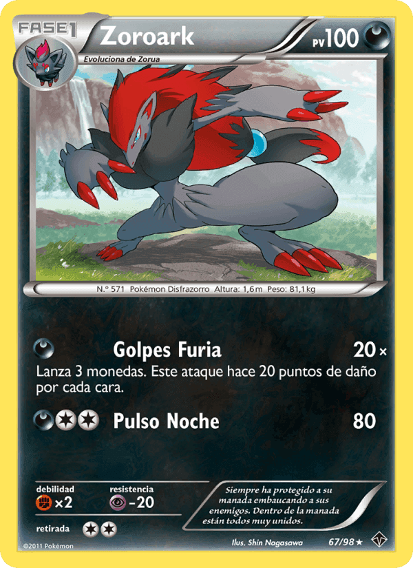 Zoroark, carta 67 de Fuerzas Emergentes