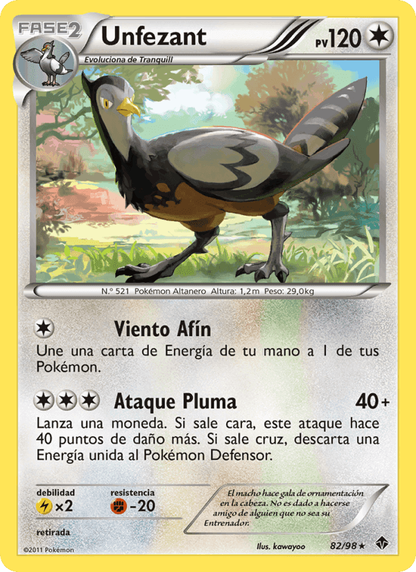 Unfezant, carta 82 de Fuerzas Emergentes