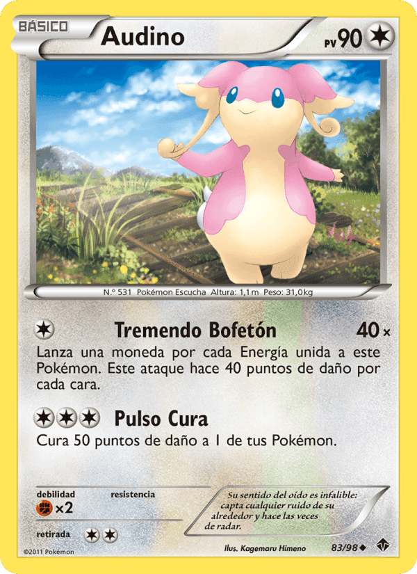 Audino, carte 83 de Fuerzas Emergentes