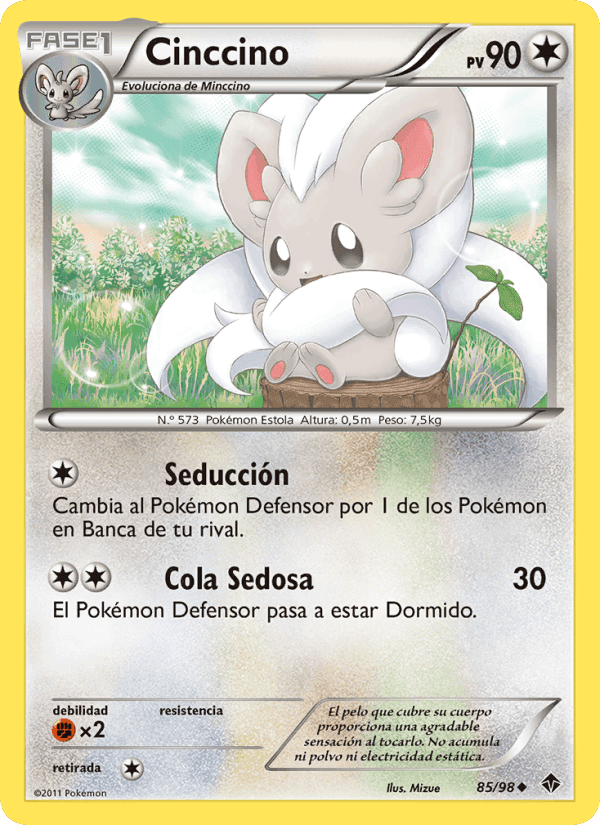 Cinccino, carta 85 de Fuerzas Emergentes