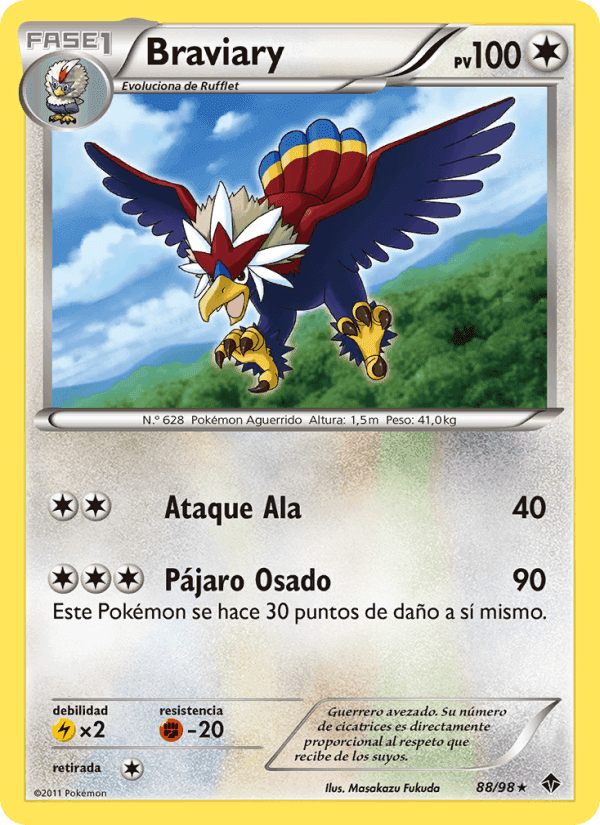 Braviary, carta 88 de Fuerzas Emergentes