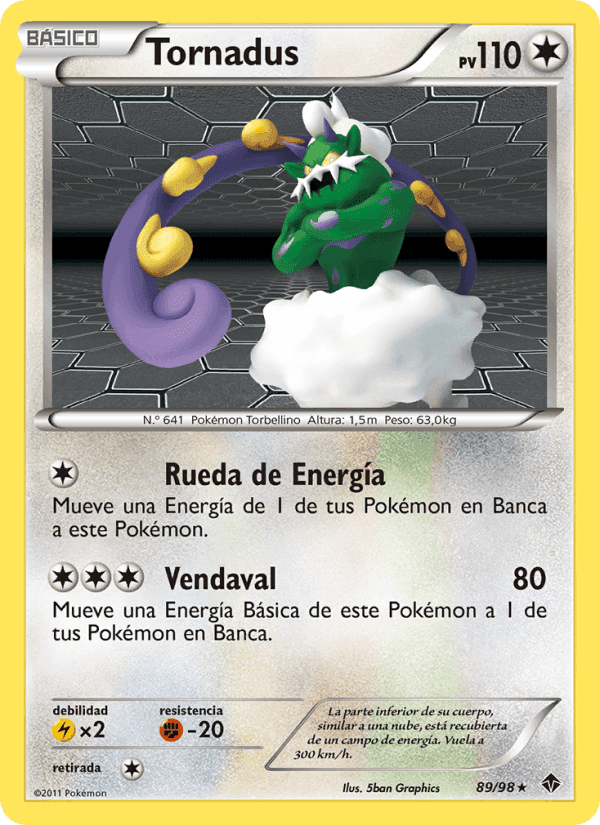 Tornadus, carta 89 de Fuerzas Emergentes