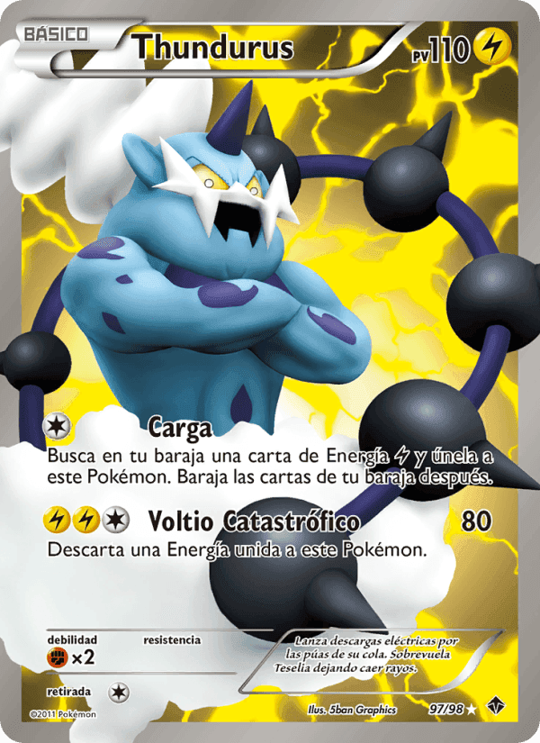 Thundurus, carta 97 di Fuerzas Emergentes