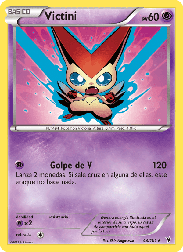 Victini, card 43 from Nobles Victorias