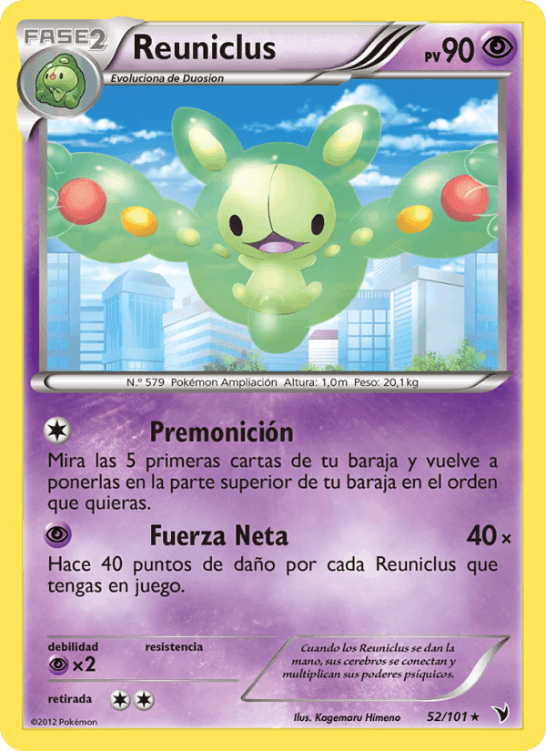 Reuniclus, carta 52 di Nobles Victorias