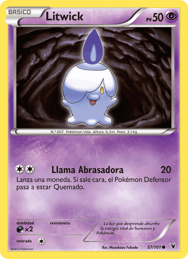 Litwick, carta 57 di Nobles Victorias