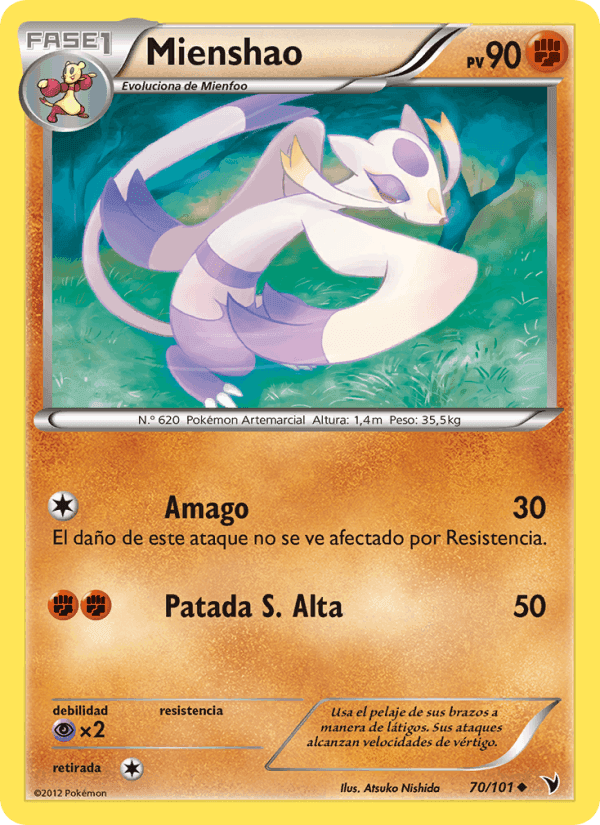 Mienshao, carta 70 di Nobles Victorias