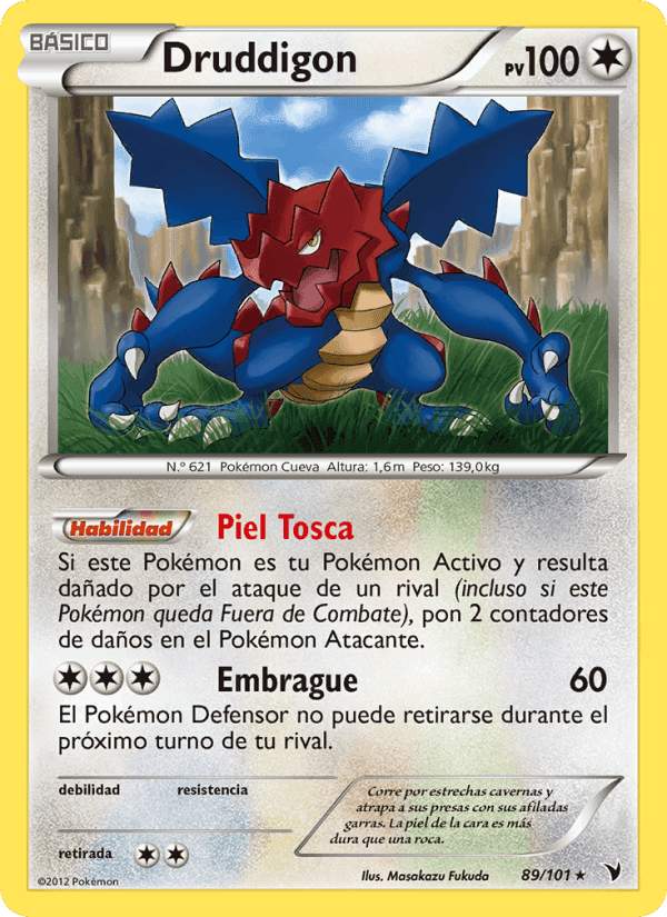 Druddigon, carta 89 de Nobles Victorias