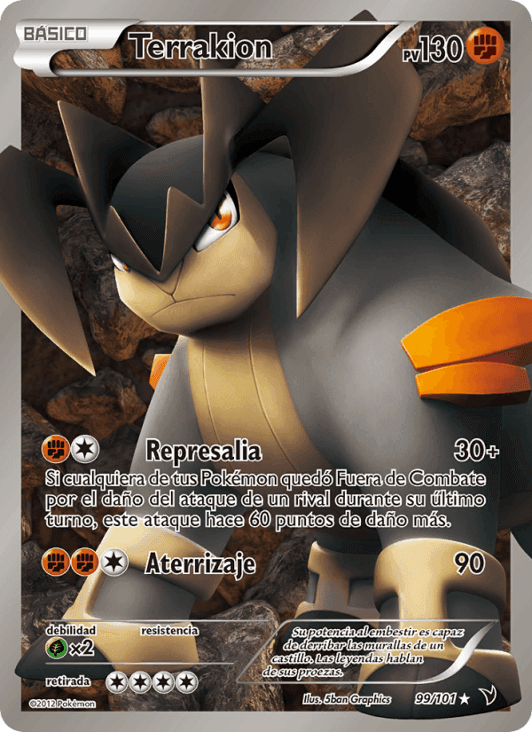 Terrakion, carta 99 de Nobles Victorias