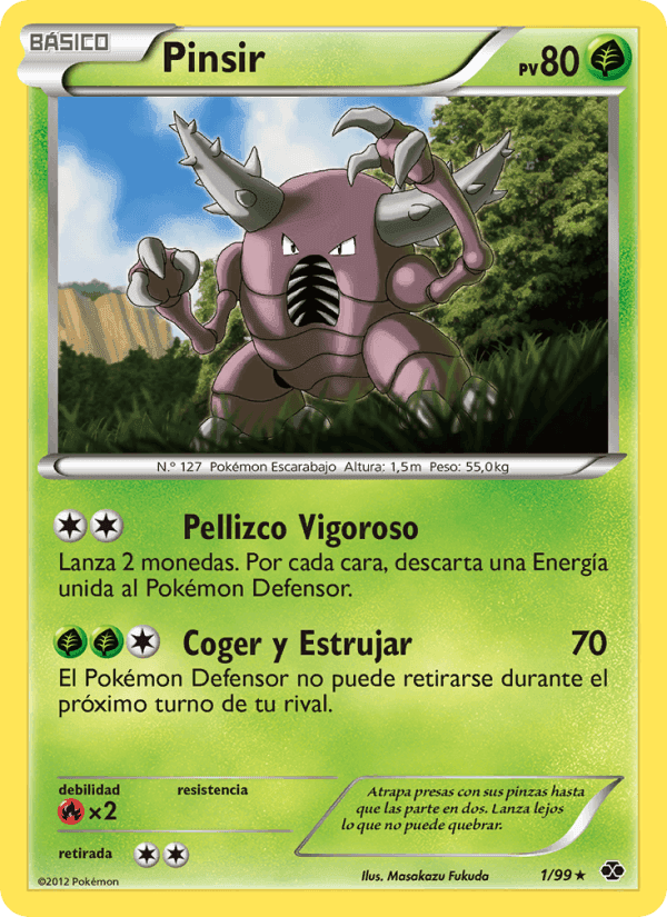 Pinsir, carta 1 de Próximos Destinos