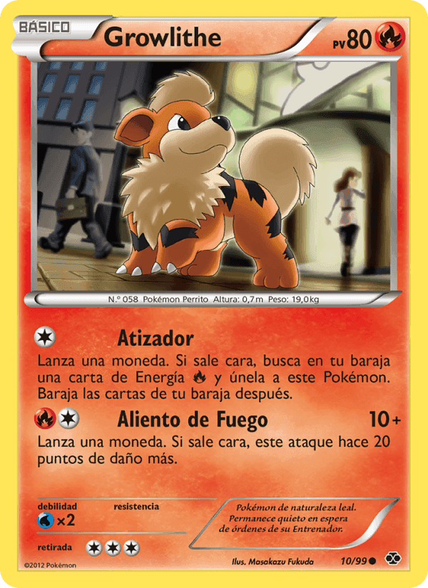 Growlithe, carte 10 de Próximos Destinos