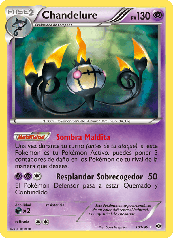 Chandelure, card 101 from Próximos Destinos