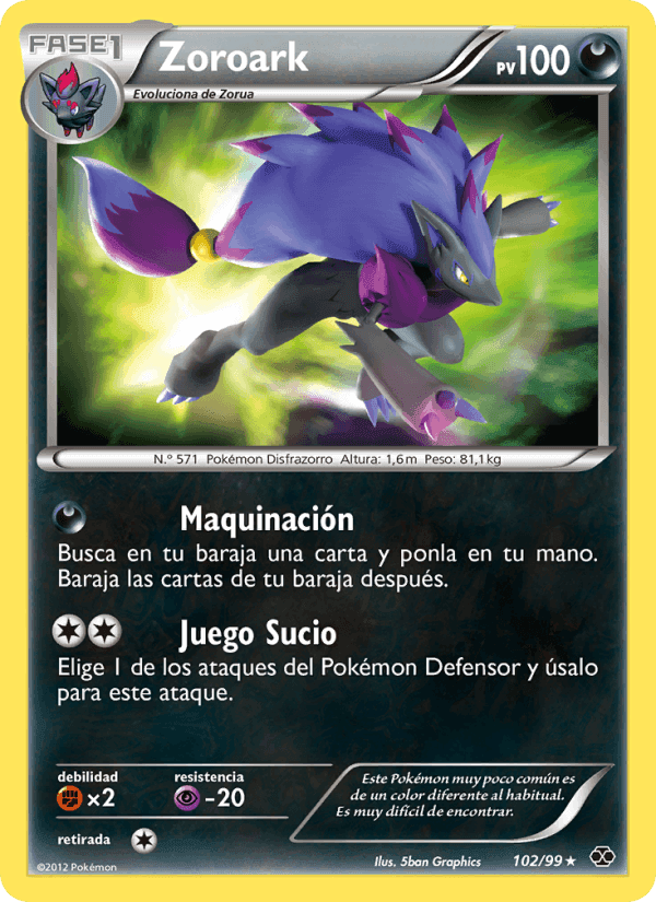 Zoroark, card 102 from Próximos Destinos