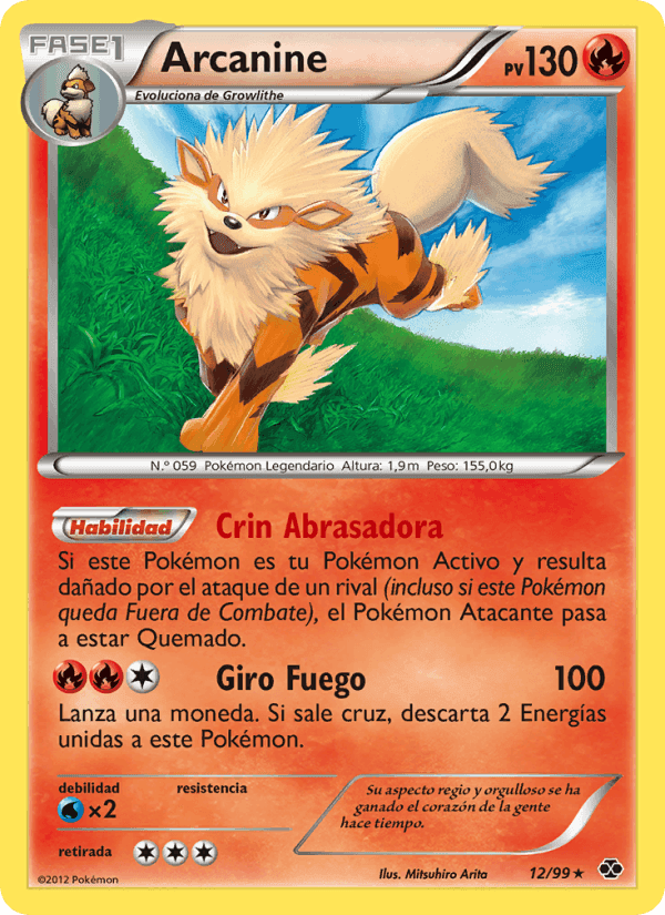 Arcanine, carta 12 de Próximos Destinos