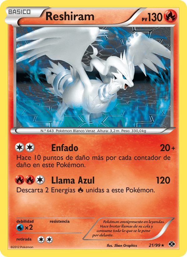 Reshiram, carta 21 di Próximos Destinos