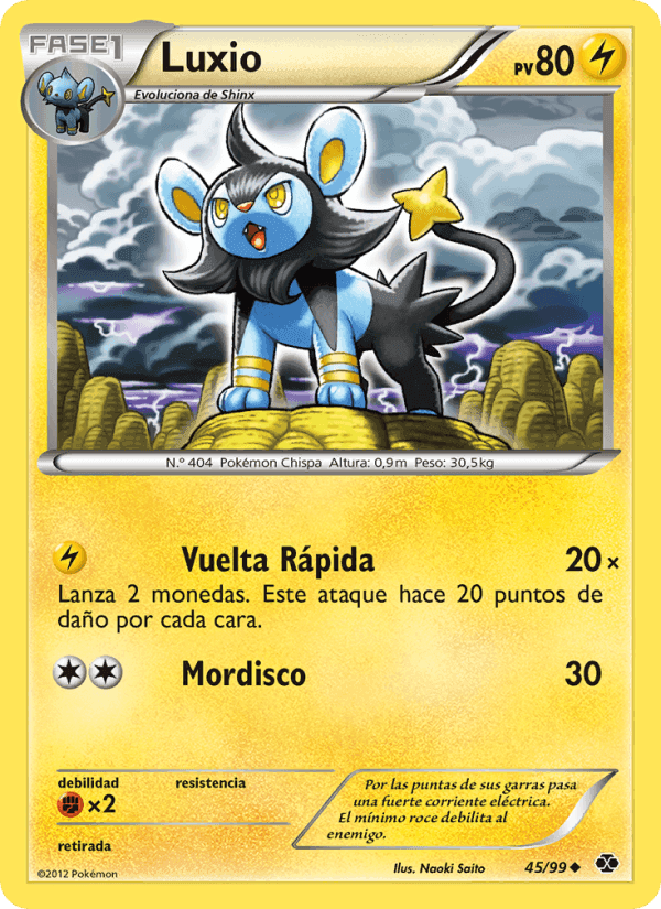 Luxio, carta 45 de Próximos Destinos