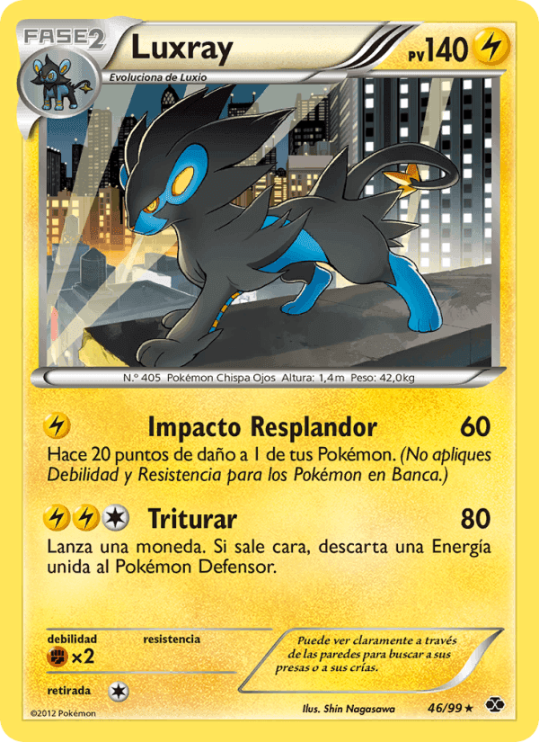 Luxray, carta 46 de Próximos Destinos