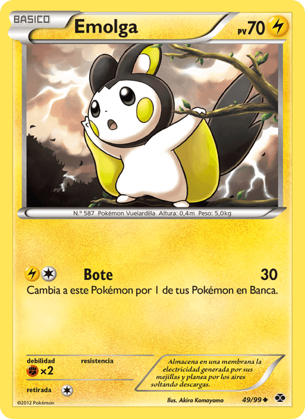Emolga, carta 49 di Próximos Destinos