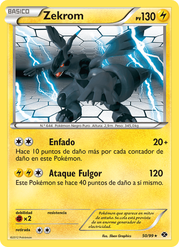 Zekrom, carta 50 di Próximos Destinos