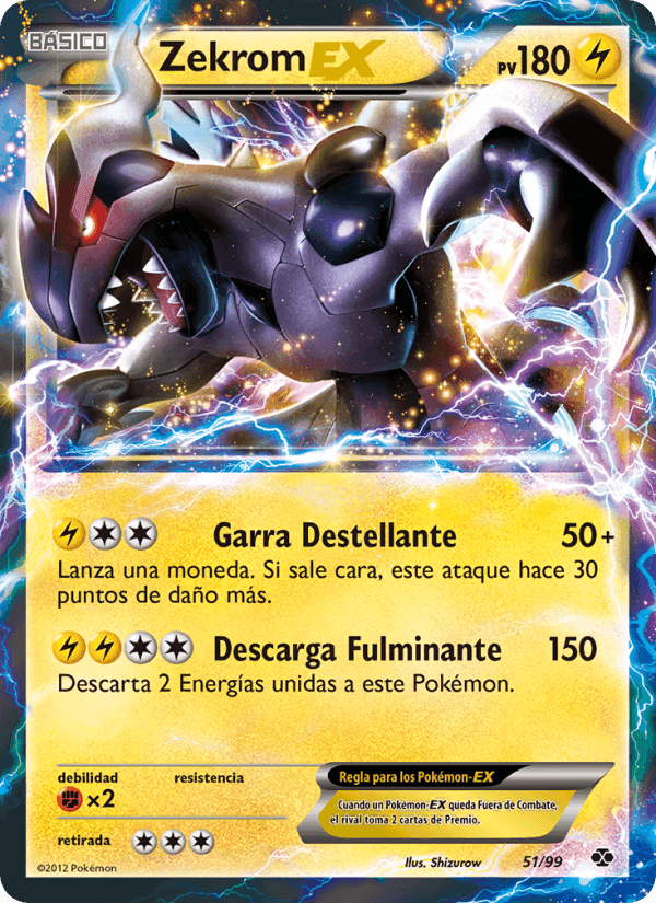 Zekrom-EX, card 51 from Próximos Destinos